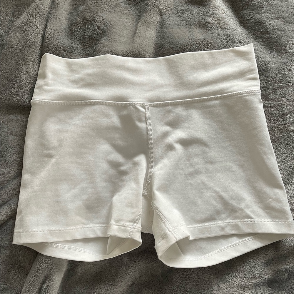 White bike shorts